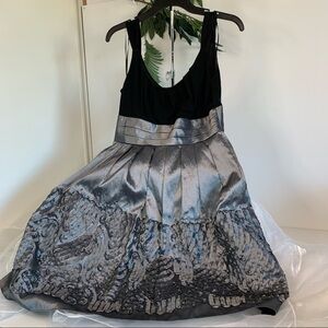 R & M Richards Women’s Black & Silver Tule Skirt Cocktail Dress! 8P